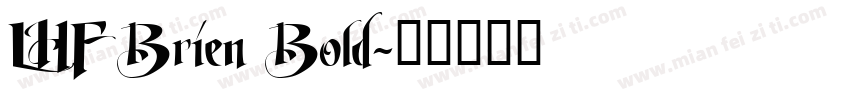 LHF Brien Bold字体转换
